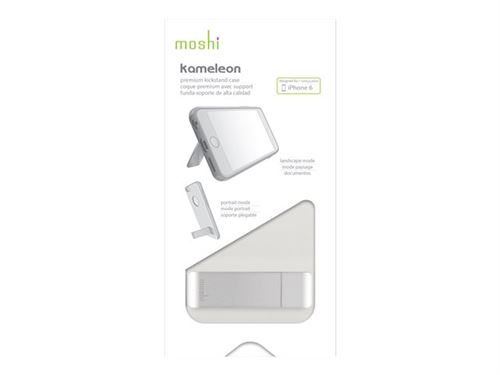 moshi iGlaze Kameleon - Coque de protection pour téléphone portable - aluminium, polycarbonate, polyuréthanne thermoplastique (TPU) - blanc ivoire