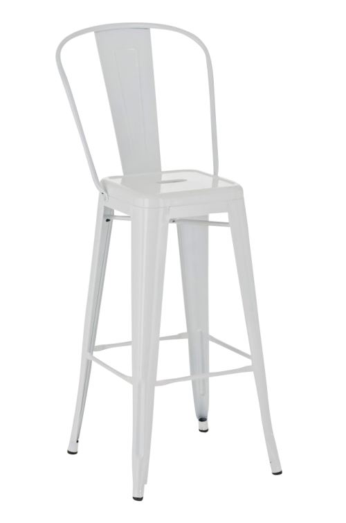 Tabouret de bar AIDEN , Blanc