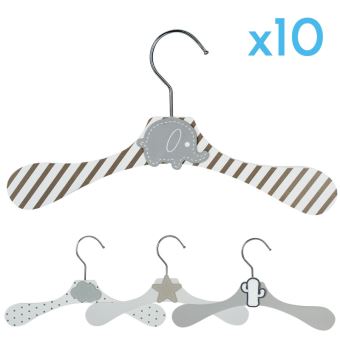 Lot De 10 Cintres En Bois 28 Cm Pour Bebe Enfant Avec Crochet Pivotant Elephant Gris Autres Achat Prix Fnac Lot De 10 Cintres En Bois 28 Cm Pour Bebe Enfant Avec Crochet Pivotant Elephant Gris Autres Achat Prix Fnac