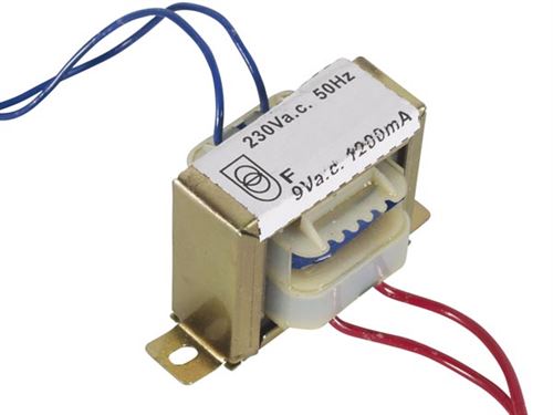 Jlelectroniq Tranformateur Chassis Ouvert 10.8 Va 1 X 9 V~ 1200 Ma Max.