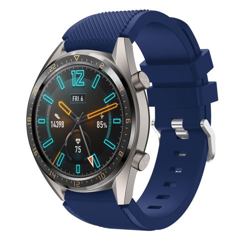 Bracelet en silicone bleu foncé pour votre Huawei Watch GT