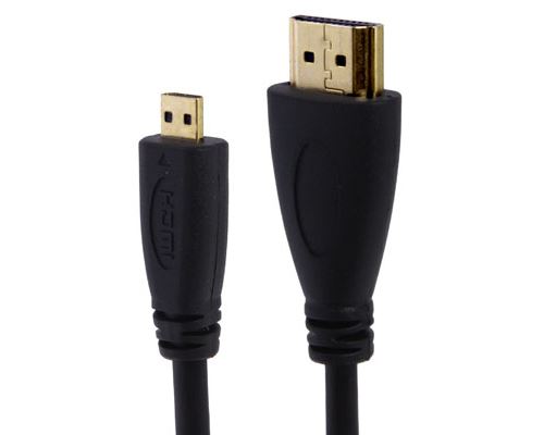 Connectique Câble & adaptateur moniteur Câble micro HDMI vers HDMI 19 broches de 1,5 m, version 1.4 (noir)