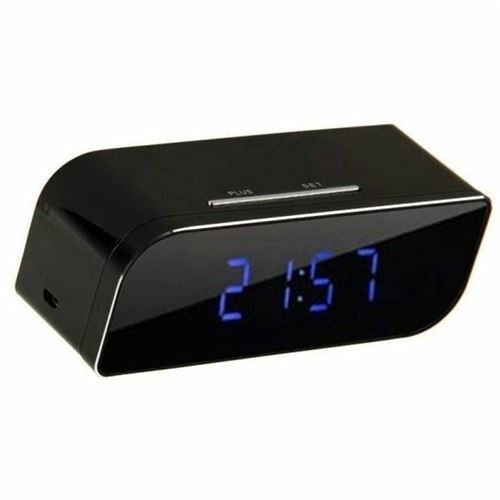 Générique Multi Réveil Avec Camera Espion Hd 1080P Wifi Vision Nocturne Rectangle