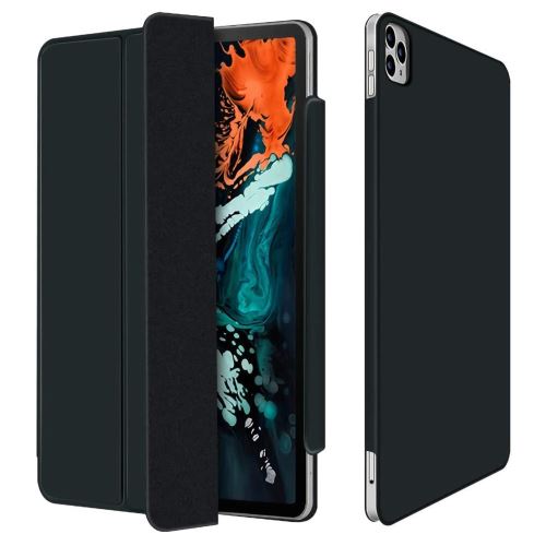 Etui en PU réveil automatique et sommeil avec support tri-pliure noir pour votre Apple iPad Pro 11 pouces (2020)