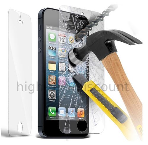 Film de protection vitre verre trempe transparent pour Apple iPhone 5 / 5S - htdmobiles