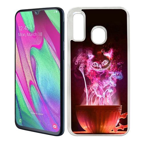 Coque pour Samsung Galaxy A40 -  Chat Tasse Alice Au Pays Des Merveilles
