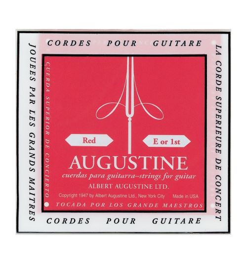 Jeu de cordes guitare classique - Augustine Standard Rouge Tirant normal