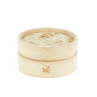 Panier en bambou et fleurs séchées