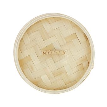 Panier en bambou et fleurs séchées