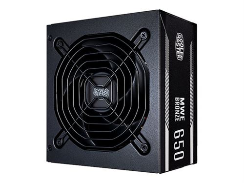 Cooler master mwe bronze 650 650w atx noir Alimentation pour PC (mpx-6501-acaab-eu)