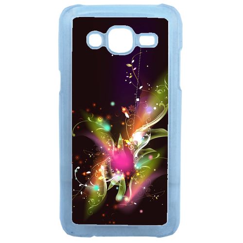 Coque Décor Abstrait Feuille Arabesque Compatible Samsung Galaxy J5 Transparent