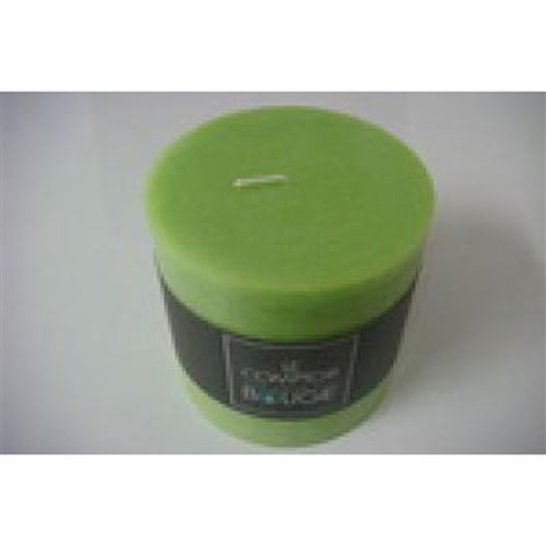 Comptoir des bougies - Bougie ronde Rustic - Diam. 10 cm - Vert