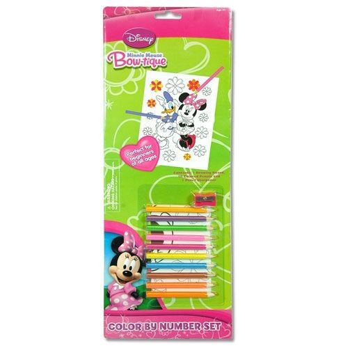 Ensemble de couleurs et de numéros de Noël par Minnie Mouse