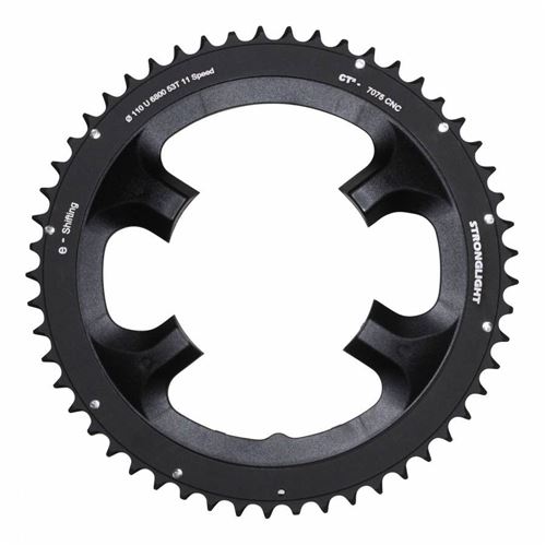 Plateau route 4bra 53dts exterieur type shimano ultegra 6800 noir ct2 stronglight 11v.