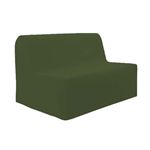 Housse de BZ unie 100% coton vert 140 cm