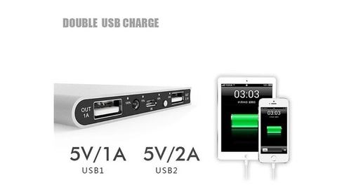 Batterie Externe Plate Pour Alcatel Pop 4s Smartphone Tablette Chargeur Universel Power Bank 6000mah 2 Port Usb (argent)