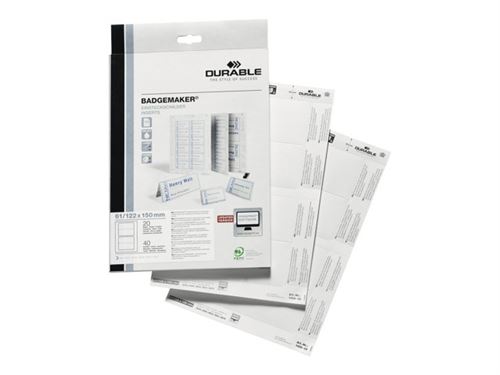 Durable BADGEMAKER Inserts 61x150mm 145902