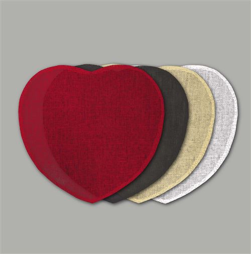 Set de table (0) 38 cm fibre papier coeur Anthracite