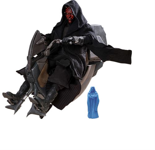 Figurine Hot Toys DX17 - Star Wars 1 : The Phantom Menace - Darth Maul With Sith Speeder Deluxe Version