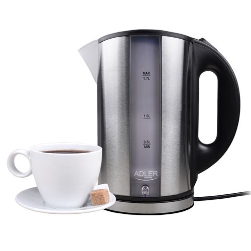 Adler AD 1216 - Waterkoker - 1.7 liter - 2000 W - metaal