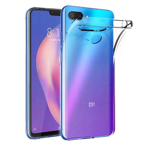 Xiaomi Mi 8 Lite Housse Etui Housse Coque de protection Silicone [Transparent]