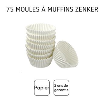 11% sur Lot de 75 moules à muffins en papier 5 cm Zenker Smart Pastry ref  31301 - Plat / moule - Achat & prix