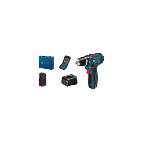 Bosch SKRUEMASKINE GSR 12V-15 2X2AH 10XTB CASE