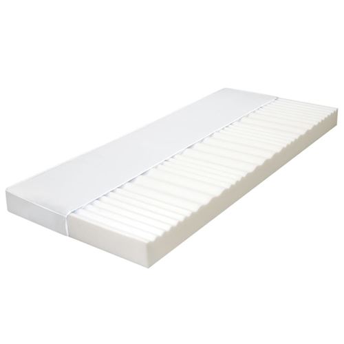 vidaXL Matelas 90 x 200 cm 7 zones Mousse PU 10 cm H2 H3
