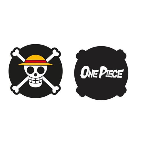 Non Communiqué Blanc Aymax Coussin Forme One Piece Logo Pirate 40X40cm