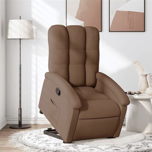 Non Communiqué Marron Vidaxl Fauteuil De Relaxation Inclinable Tissu