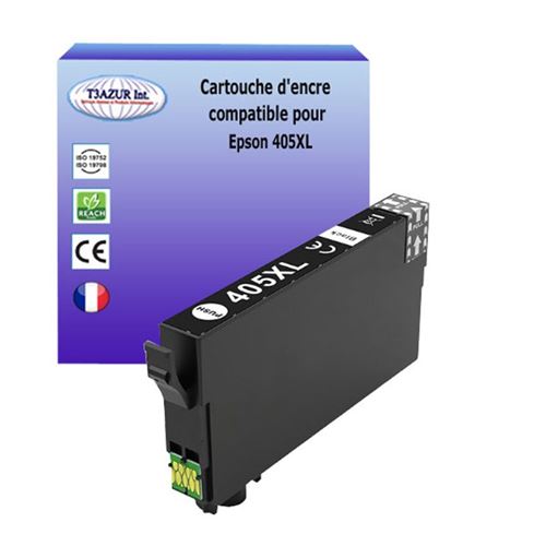 Cartouche compatible avec Epson WF-4830DTWF, WF-7310DTW, 405XL - Noire – T3AZUR
