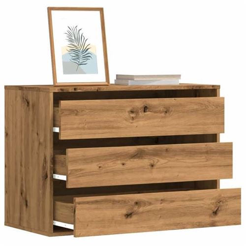 Vidaxl Commode D'angle Chêne Artisanal - Image 3