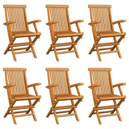Vidaxl Chaises Pliables - Bois De Teck Solide - Image 3