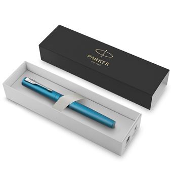 Parker stylo roller vector xl, bleu argent métallisé c.t.