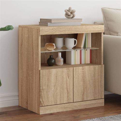 VIDAXL - Buffet - Sonoma - Chêne - 60x37x67 cm - Image 2