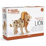 Maquette 3D mécanique Lion 14 cm