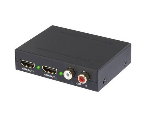 2 ports audio Extracteur [HDMI - HDMI, Cinch-RCA, Toslink] 1920 x 1080 Pixel SpeaKa Professional SP-AE-HDCT-2P