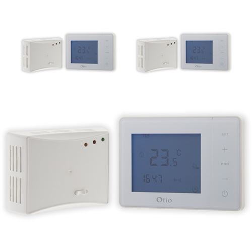 Otio - Thermostat programmable sans fil - Lot de 3 - Blanc - Image 2