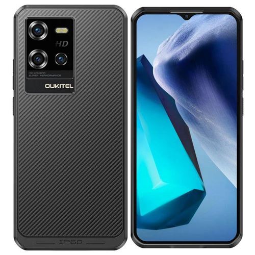 Smartphone 6.5 Pouces 5G Étanche Android 14 256GB Batterie 6500mAh Noir YONIS