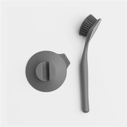 Brosse vaisselle gris - Brabantia - Gris - Plastique