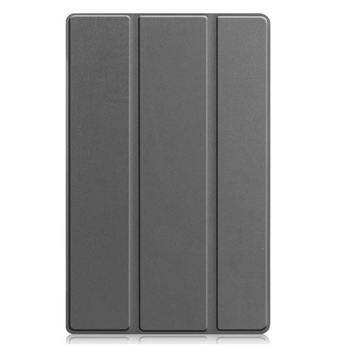 ATOUP Coque pour Lenovo Tab M10 Plus 10.6'' (3rd gen) TB-125 Étui Housse à Rabat Ultra Fine PU avec Veille/réveil Automatique -gris
