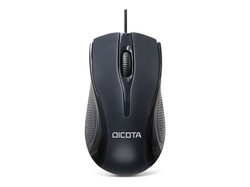 Ratón Dicota D32011 USB Type-A 1200 DPI Ambidextre Noir Câble - Image 3