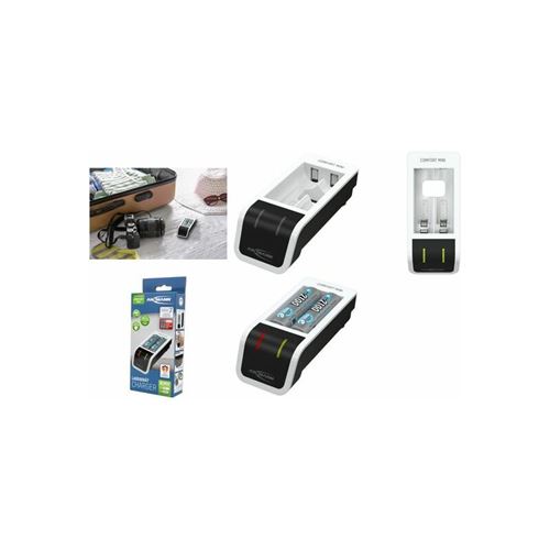 ANSMANN Chargeur rapide Comfort Mini, blanc/noir