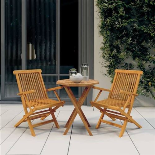 Non Communiqué Marron Vidaxl Ensemble De Salle À Manger De Jardin 3 Pcs Mobilier À Dîner De Patio Table Et Chaises De Repas De Terrasse Extérieur 3087191