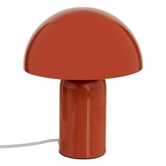 Lampe champignon H24,5 cm Lito métal terracotta Atmosphera - 1