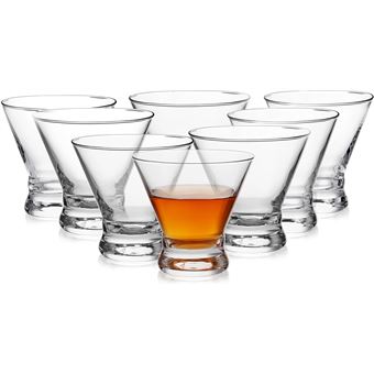 Verres à martini sans pied élégants 236 ml - 1