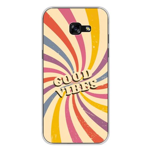 Coque en silicone imprimée compatible Samsung Galaxy A3 2017 Good vibes