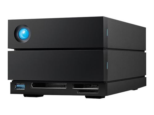Non Communiqué Noir Lacie 2Big Dock Stlg48000400 - Baie De Disques - 48 To - 2 Baies (Sata-600) - Hdd 24 To X 2 - Thunderbolt 4, Usb 3.2 Gen 2 (Externe) - Avec Plan De Service De Récupération Des Données D'une Durée De 5 Ans