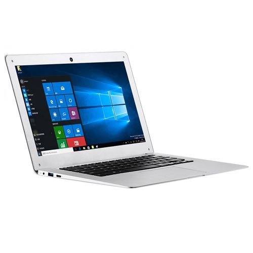 Ordinateur Portable Windows 10 Netbook FHD 14,1 Pouces Quad Core SD HDMI Argent + SD 16Go YONIS