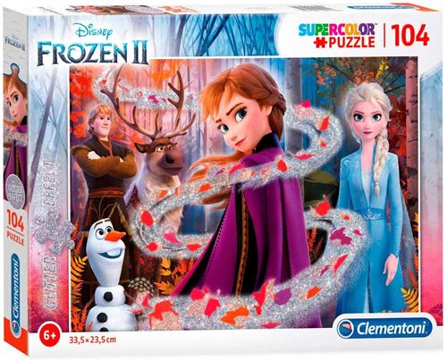 Clementoni Frozen IIpuzzle Glitter 104 pièces